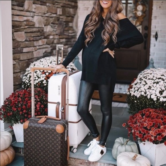 Spanx Faux Leather Mama Leggings
